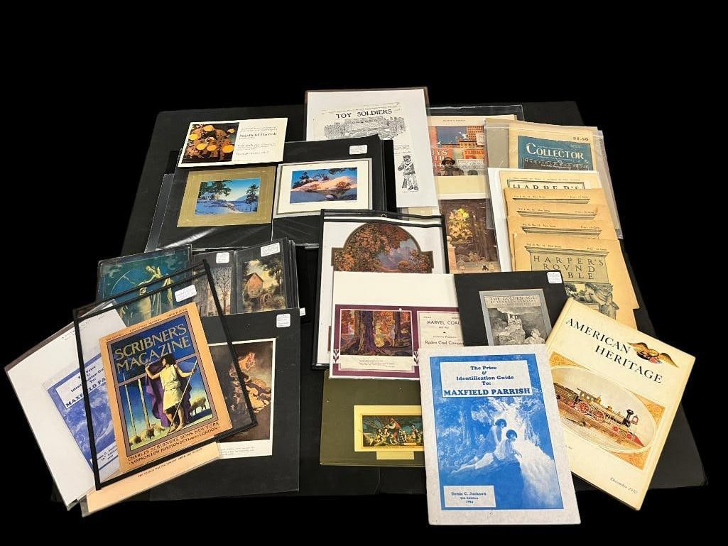 Collection of Maxfield Parrish bookplates, prints, etc. (1 of 19)