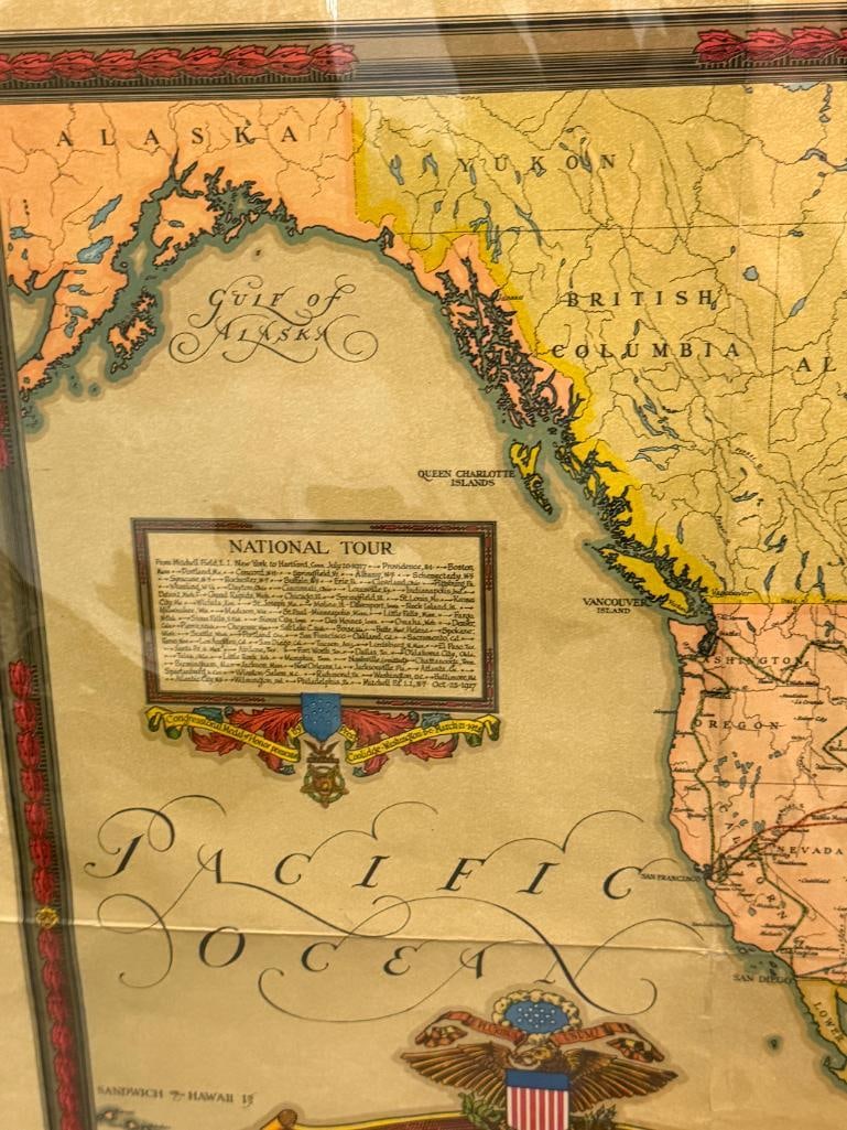 1928 Lindbergh Flights map - 4