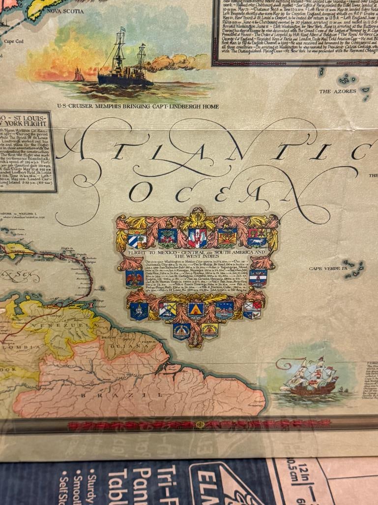 1928 Lindbergh Flights map - 6