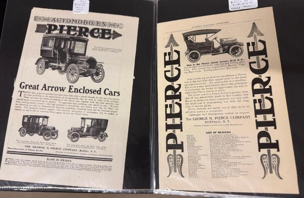 Buffalo & WNY related advertising etc.: Buffalo, NYC, Rochester and WNY related advertising etc. Including Pierce Arrow, maps, Roycroft and more.