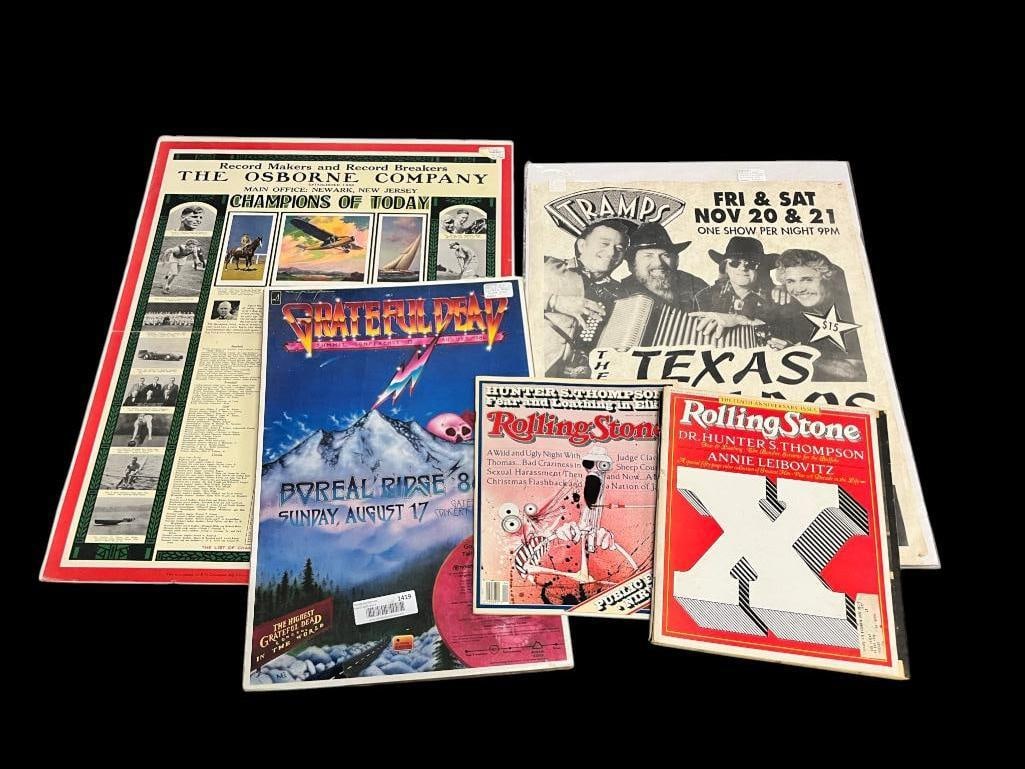 Grateful Dead 1986 Boreal Ridge poster and more (1 of 16)