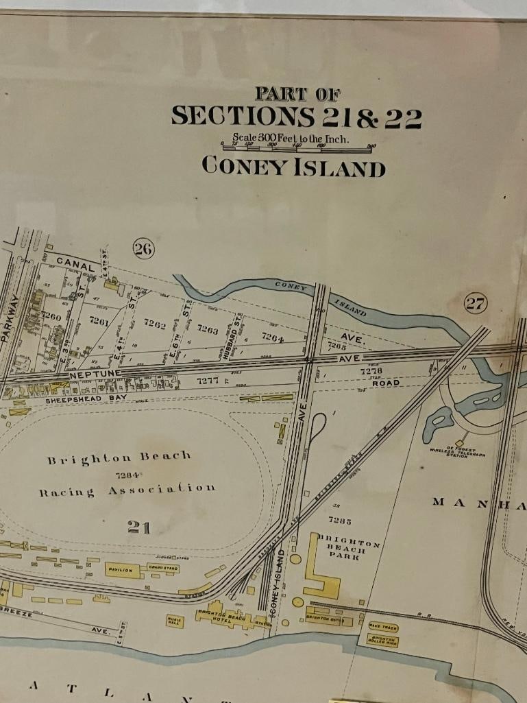 c. 1900 Coney Island map portion - 3