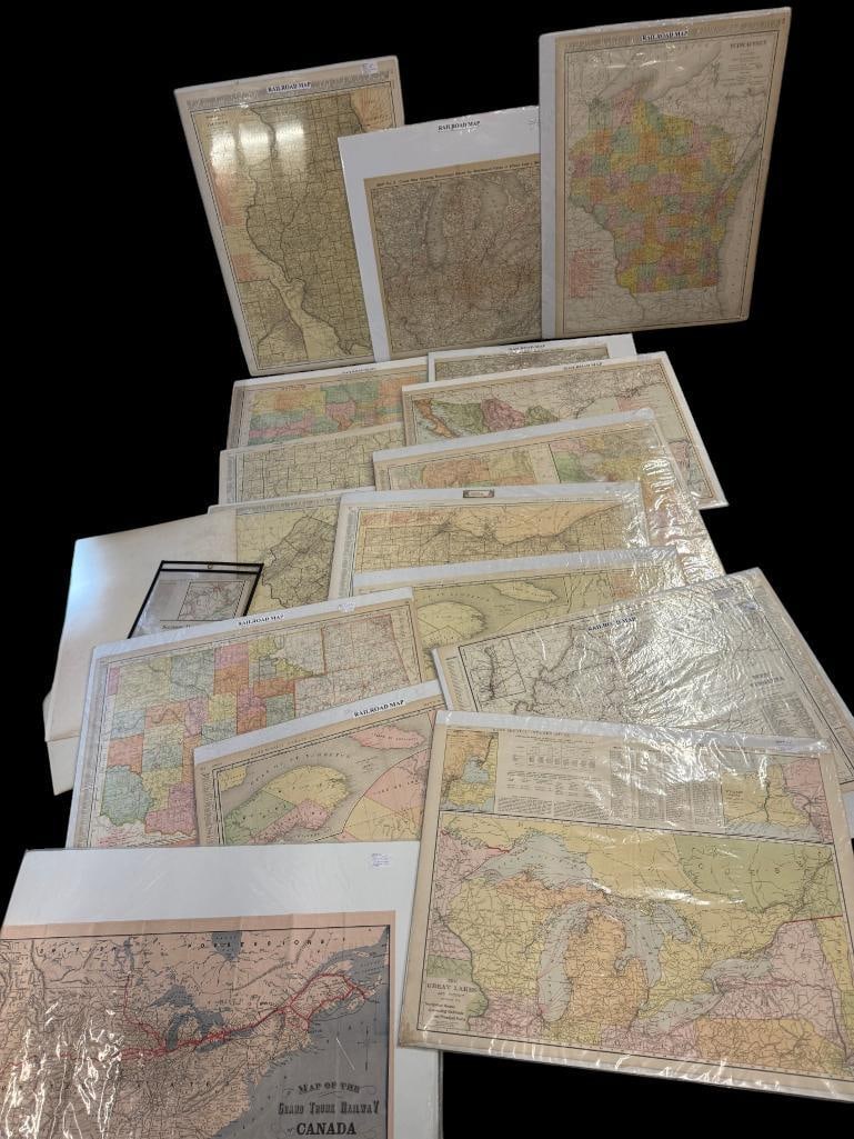 42 Railroad Maps: 42 Railroad Maps. U.S. and Canada.