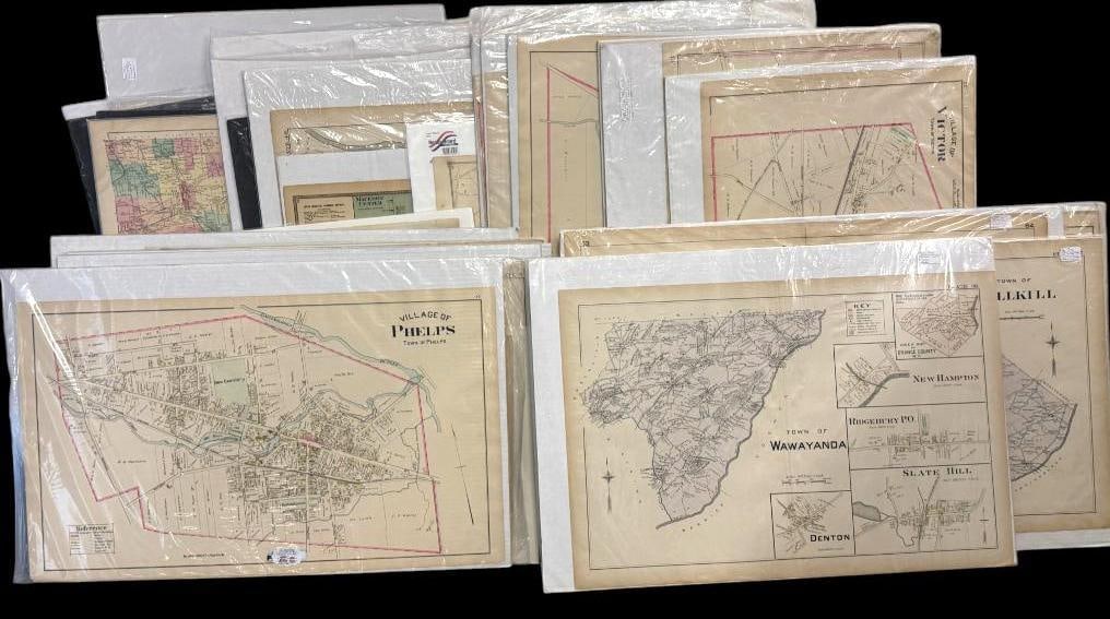 31 Maps of NY Towns, cities, villages etc.: 31 Maps of NY Towns, cities, villages etc.