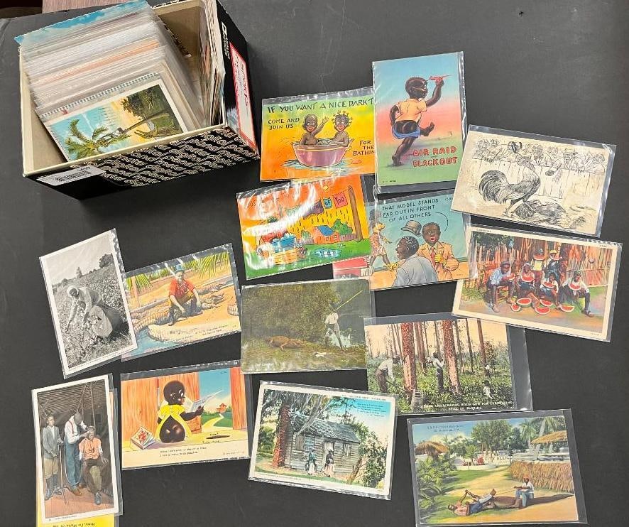 Group of Black Americana postcards: Group of Black Americana postcards. Approx. 120 postcards.