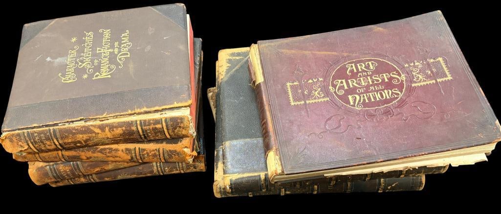 Character Sketches of Romance, Fiction and Drama etc.: Character Sketches of Romance, Fiction and Drama, Art and Artists of the Nations and The Masterpieces of French Art Vol. 1 & 2. 7 books total.