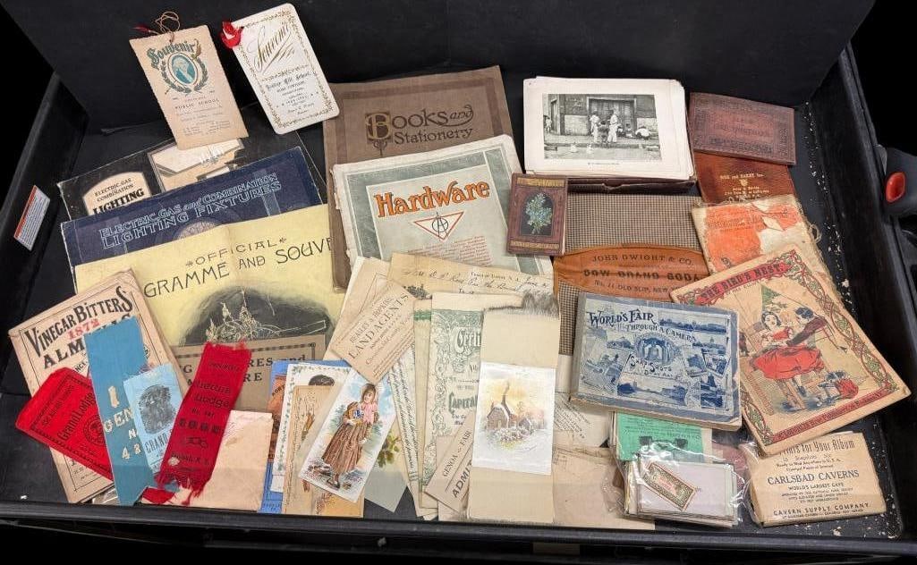 Sears Catalogs, Billheads, photos etc.: Sears Catalogs, Billheads, souvenir photos of Carlsbad Caverns, Scenes in the Philippines, Cuba, Puerto Rico Etc.