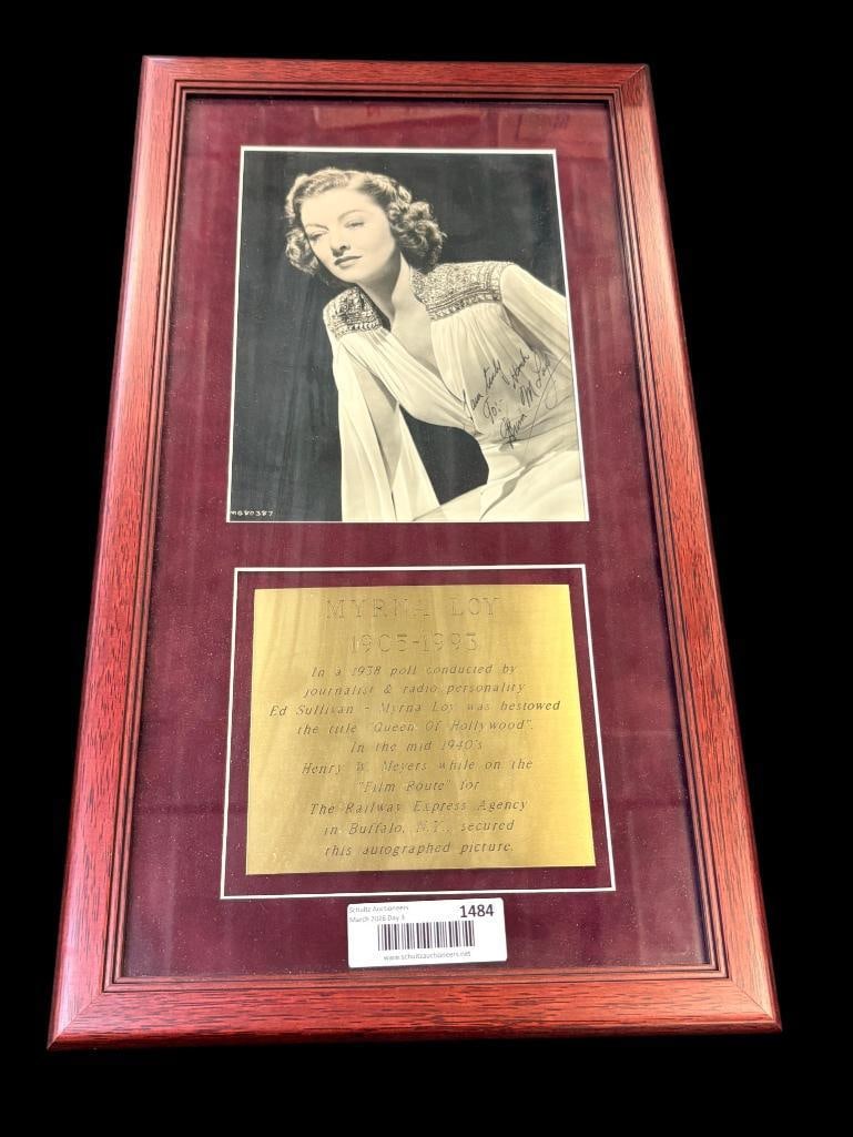 Myrna Loy autographed photo (1 of 3)