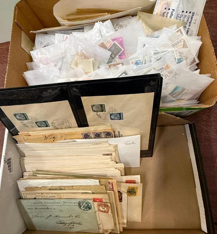 2 Boxes of German and other foreign stamps (1 of 15)