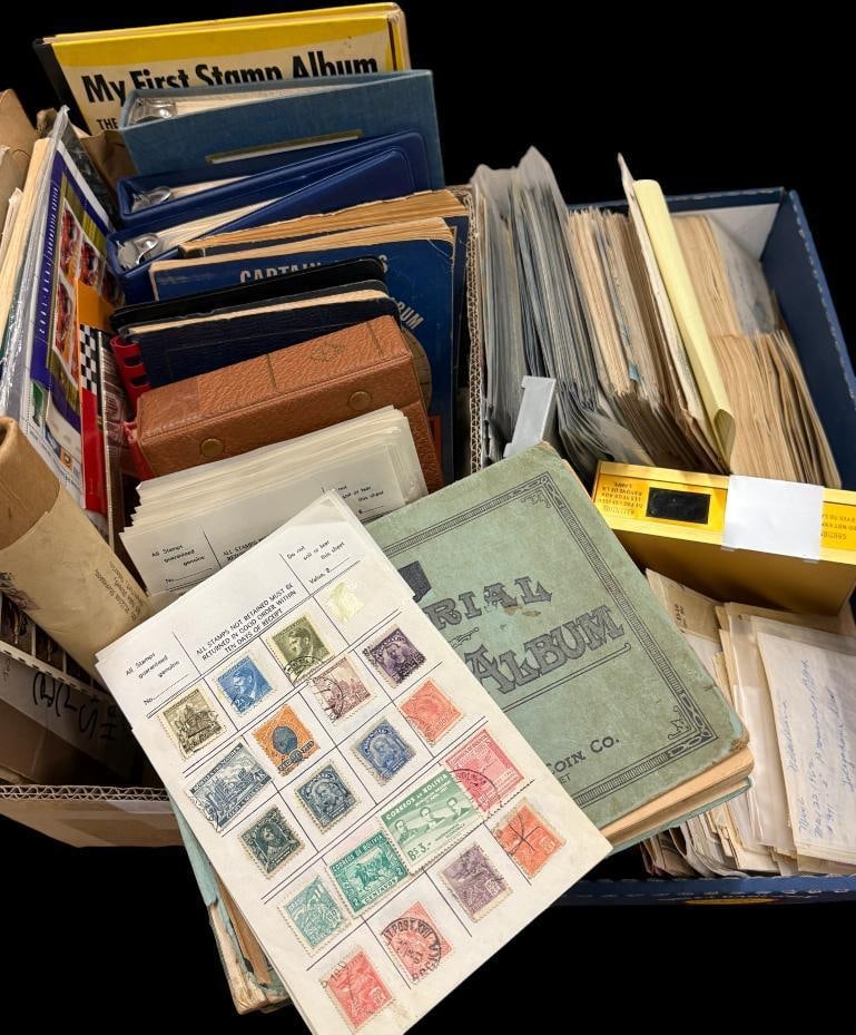 2 Boxes of U.S. and foreign stamps (1 of 20)