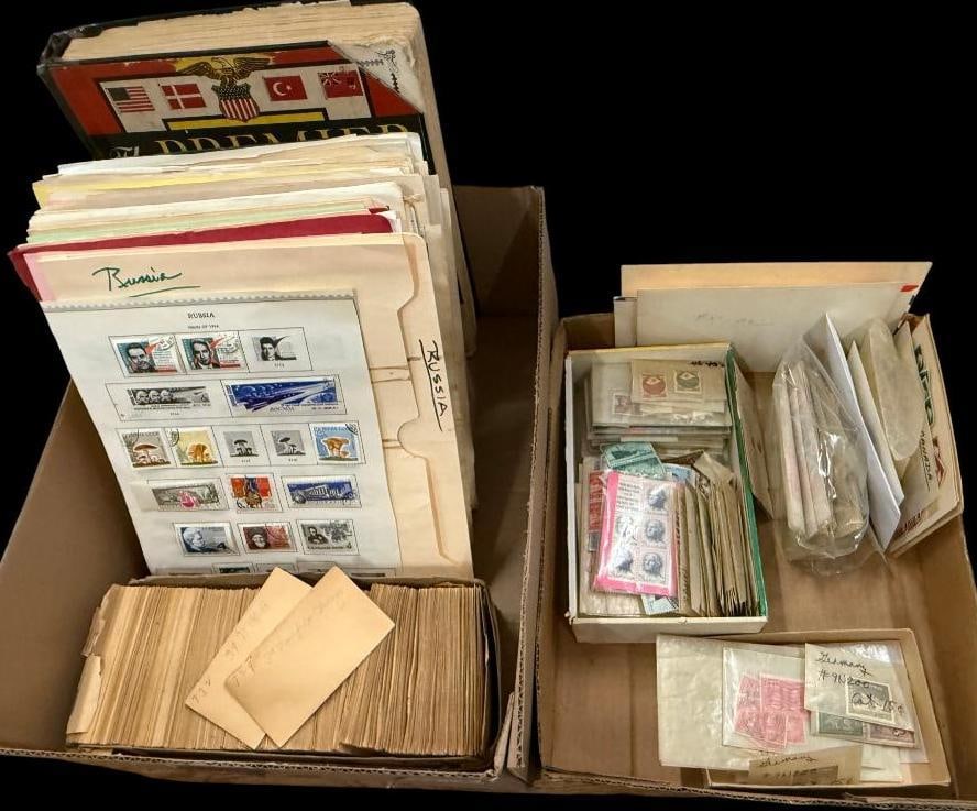 2 Boxes of U.S. and foreign stamps (1 of 20)
