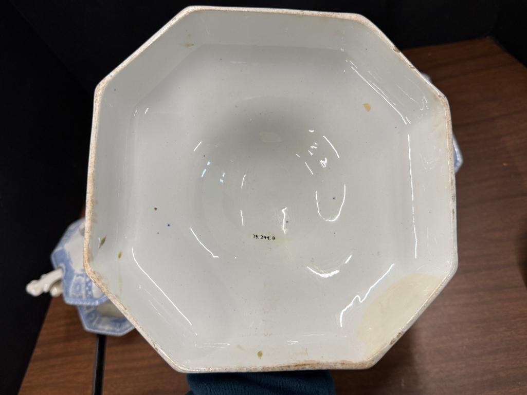 5 transferware serving dishes - 9