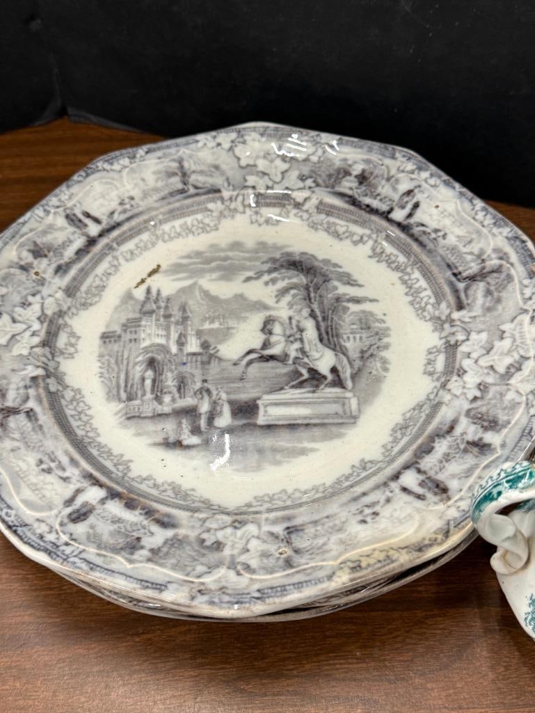 Transferware plates, teapot and more - 10