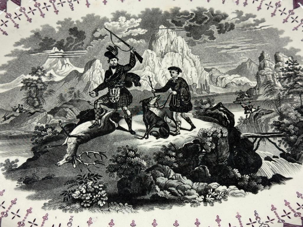 19th Century Caledonia pattern platter - 2