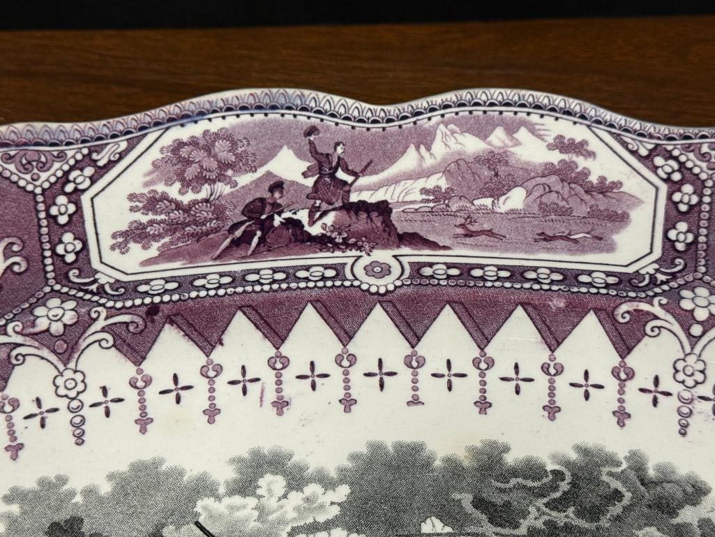 19th Century Caledonia pattern platter - 3
