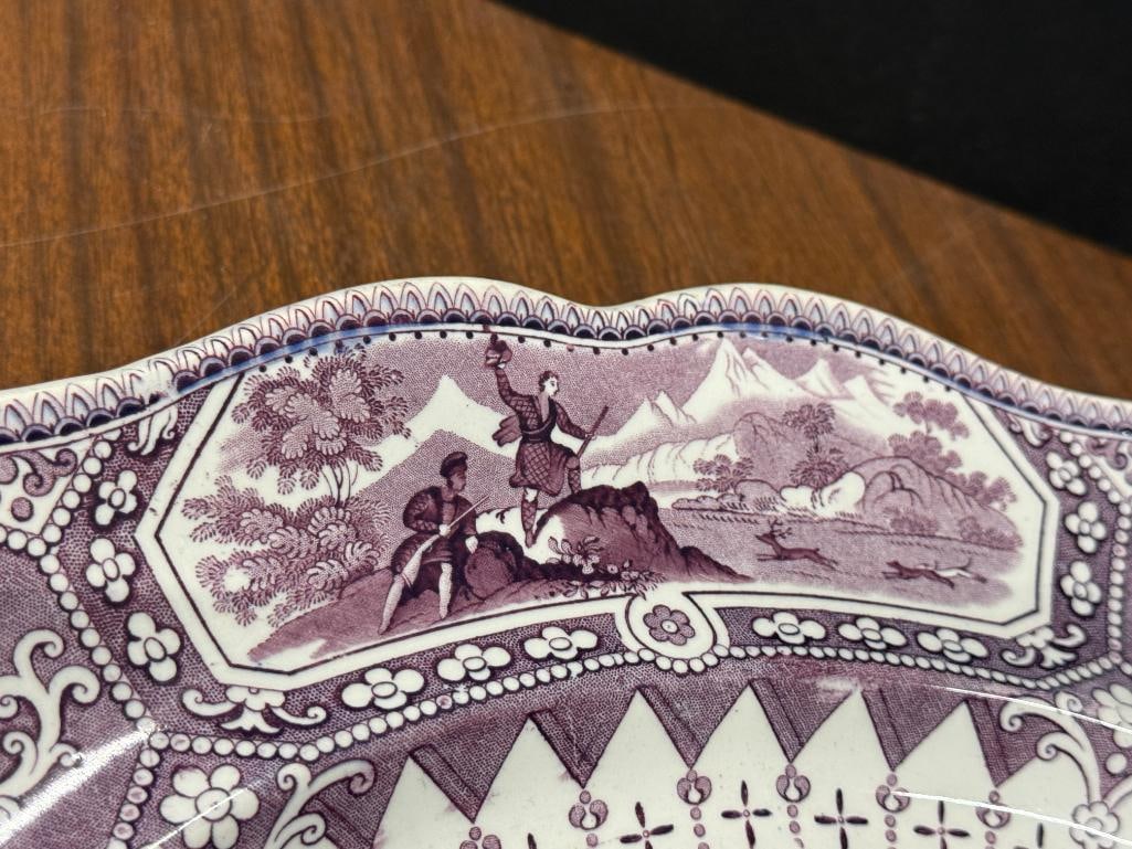 19th Century Caledonia pattern platter - 4