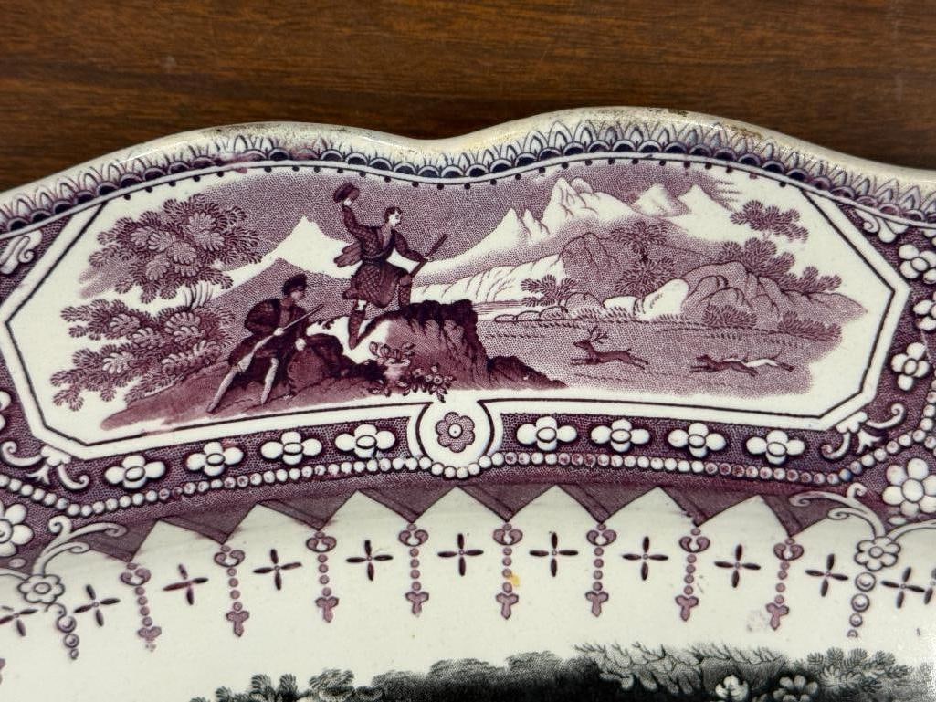 19th Century Caledonia pattern platter - 6