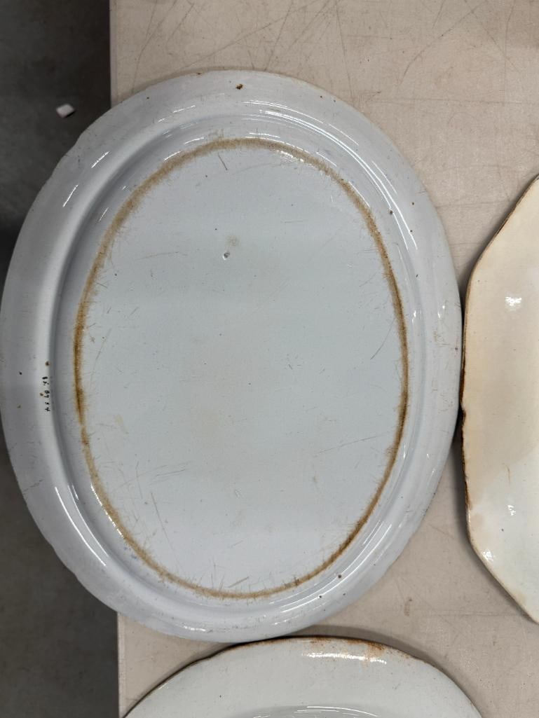 4 Transferware platters - 7