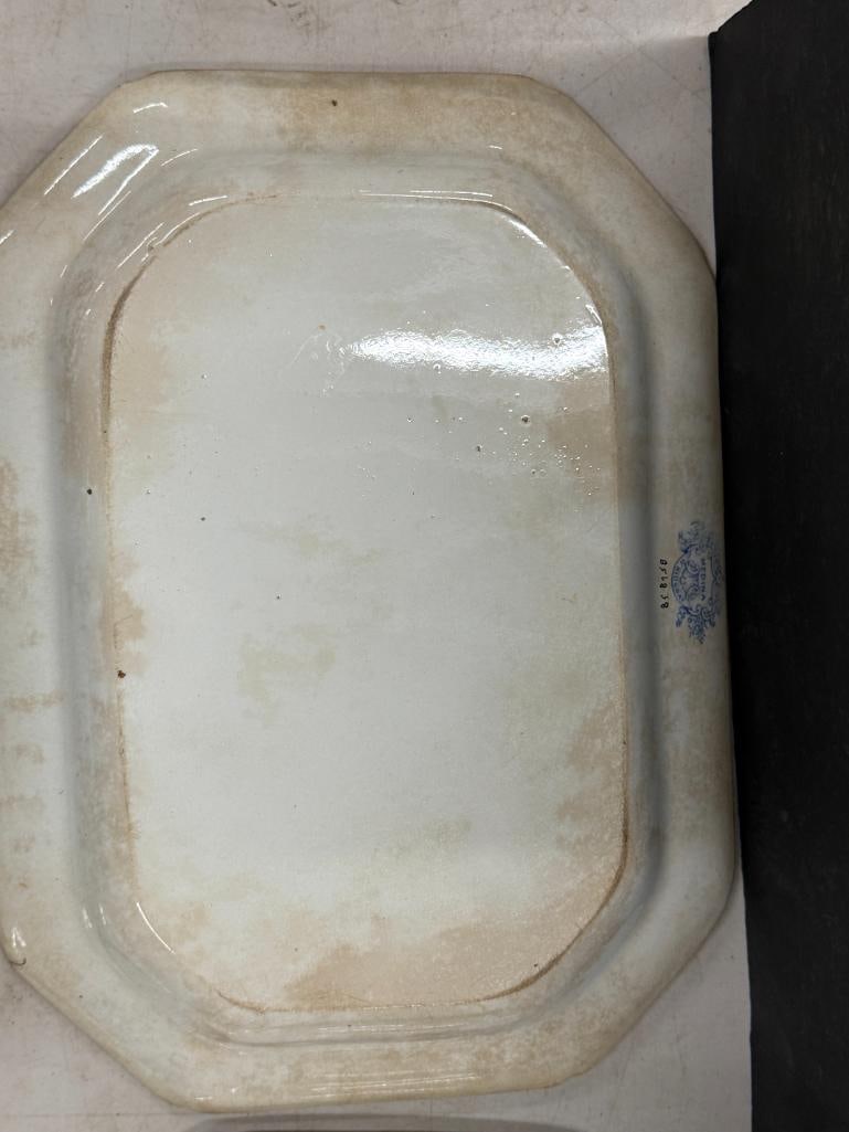 3 Transferware platters - 6
