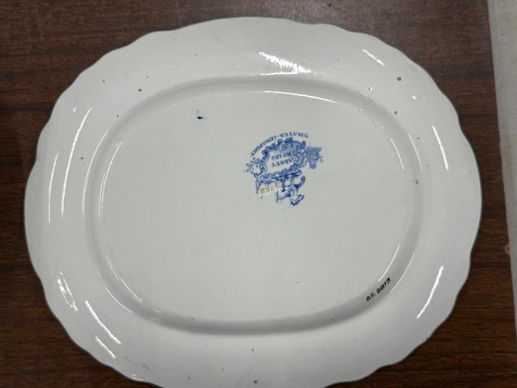 4 Transferware platters - 6