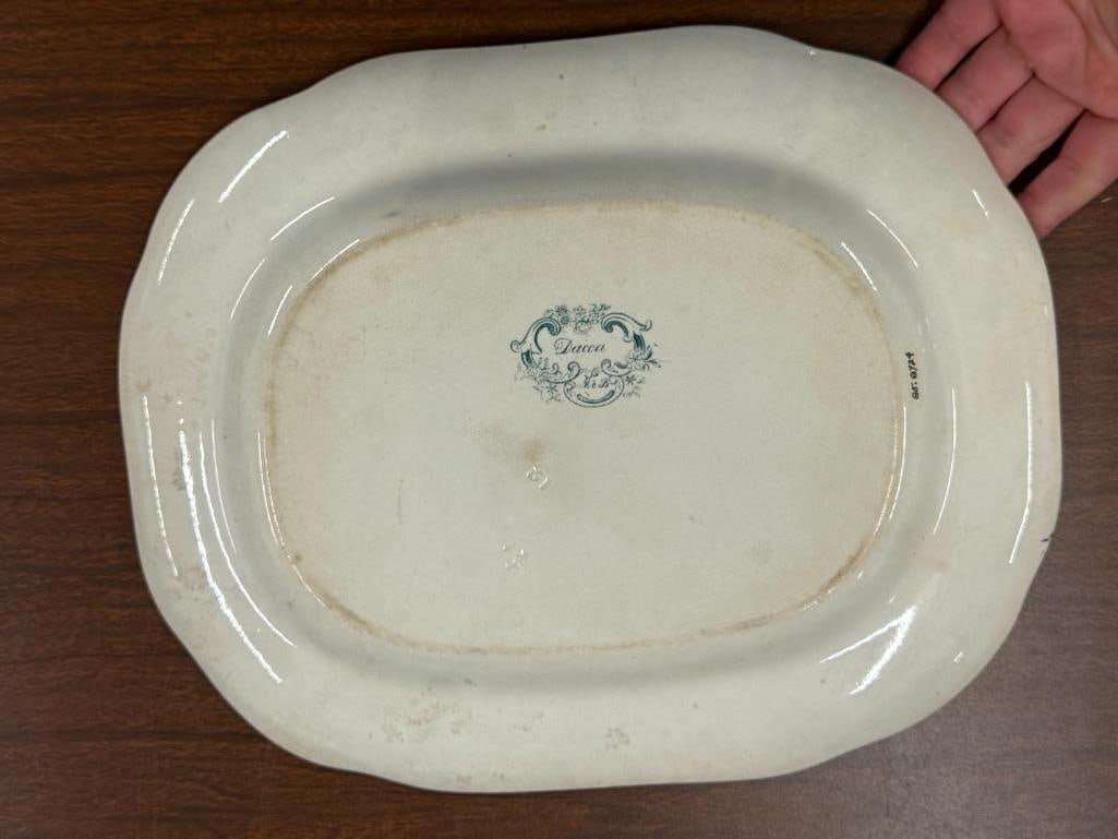 3 Transferware platters - 3