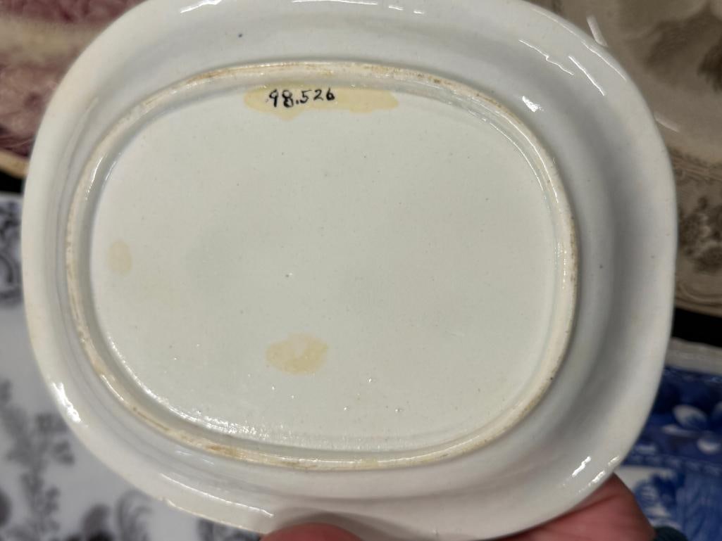 7 Transferware platters - 3