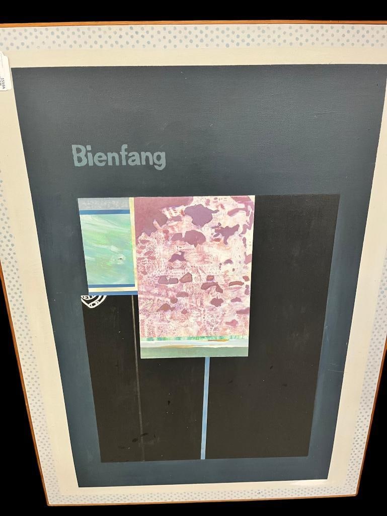 Finn signed oil on canvas Bienfang: Michael Finn (1921-2002) signed oil on canvas Bienfang. Approx. 48 x 36 inches.