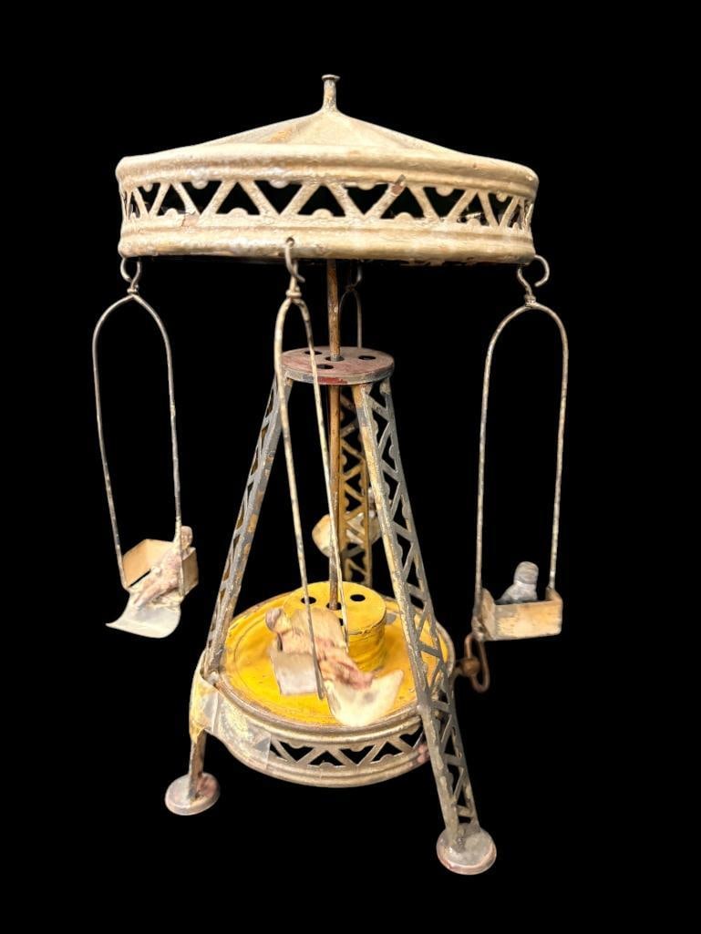 Wind Up Flying Carousel: Wind Up Flying Carousel. Approx. 12 x 6 x 6 inches.