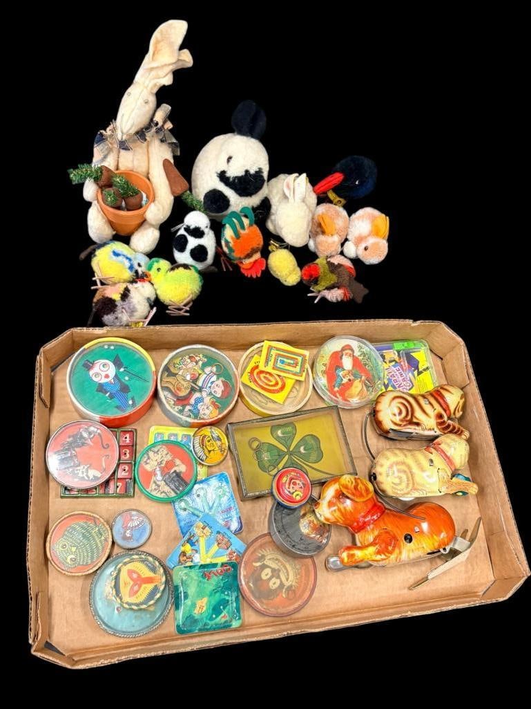 Handheld puzzle games, wind ups, Steiff animals etc. (1 of 11)