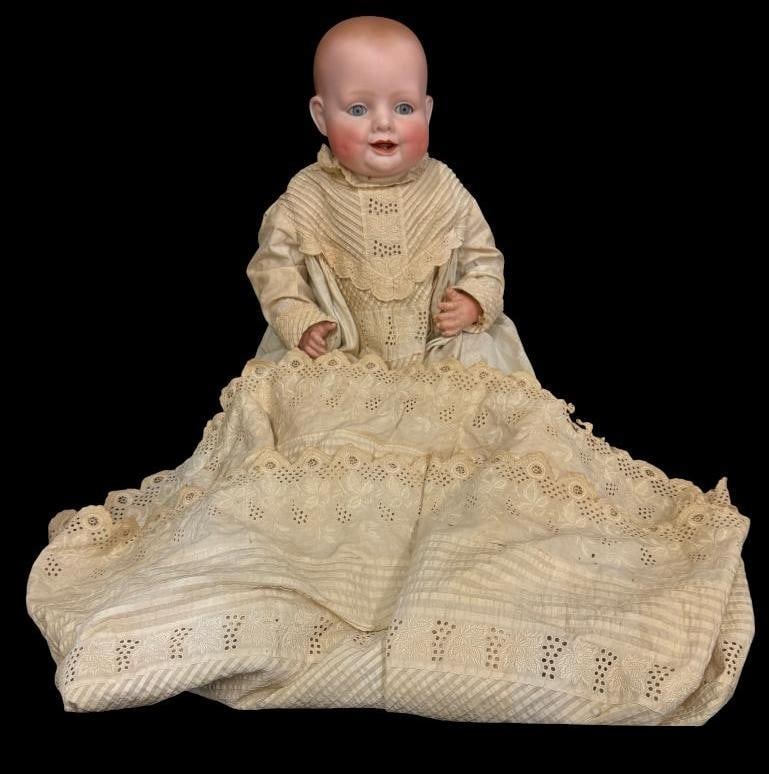 Georgene Averill porcelain baby doll: Georgene Averill porcelain baby doll. Approx. 20 inches.