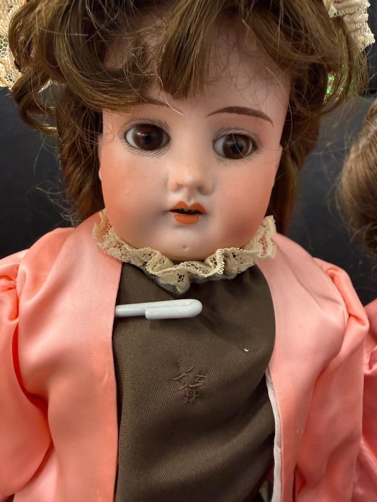 3 German Bisque dolls - 2