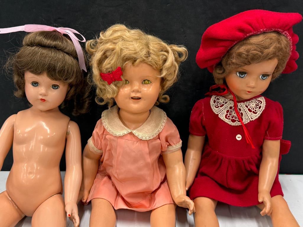 3 composition dolls - 2