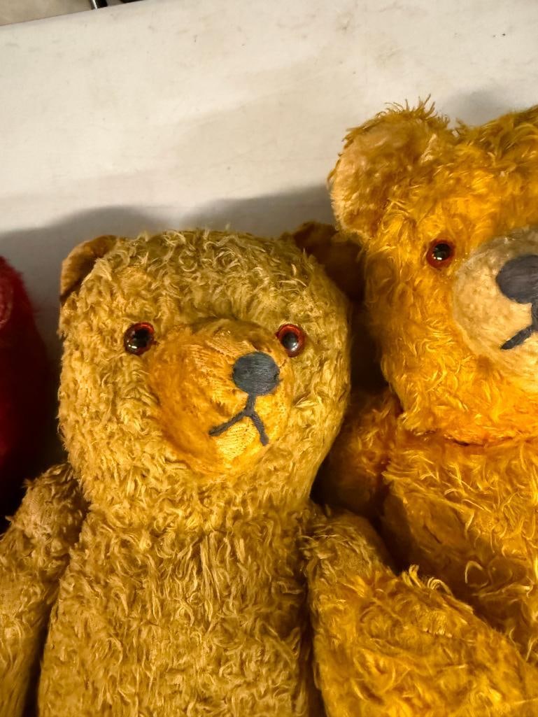 3 antique teddy bears - 3