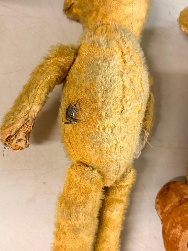 4 antique teddy bears - 7