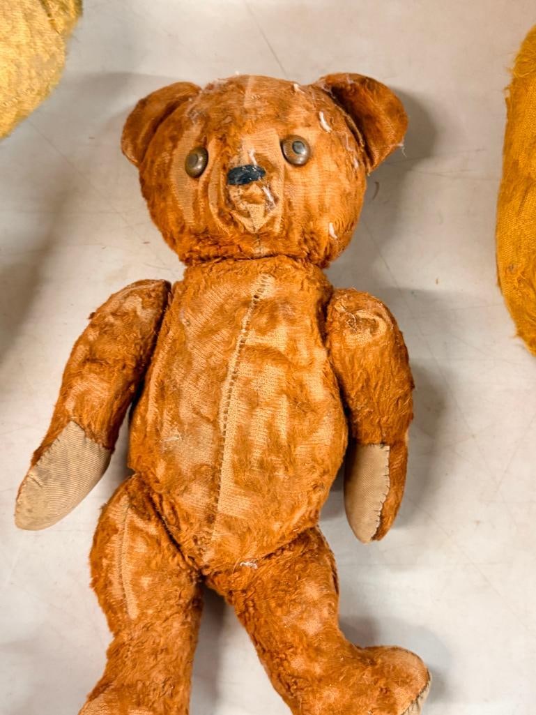 4 antique teddy bears - 8