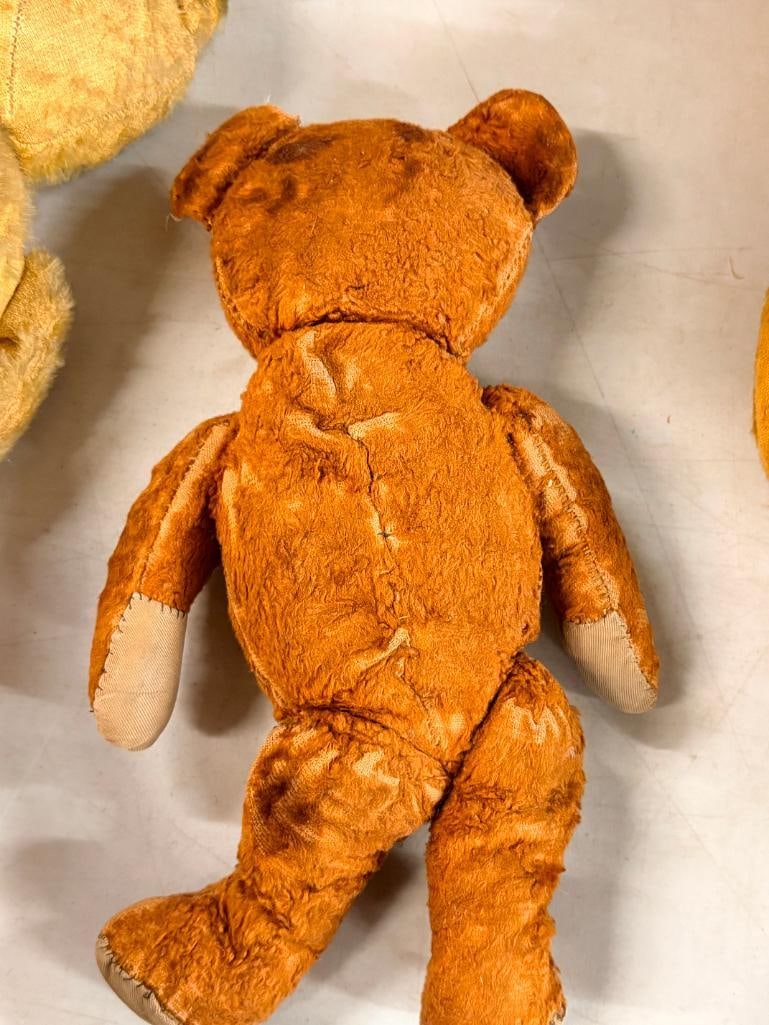4 antique teddy bears - 9