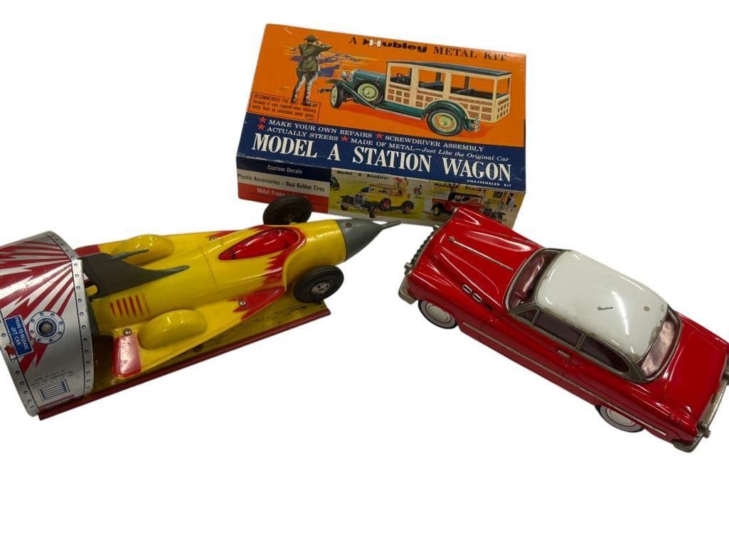Ideal Turbo Jet car, Hubley Model A Station Wagon etc. (1 of 8)