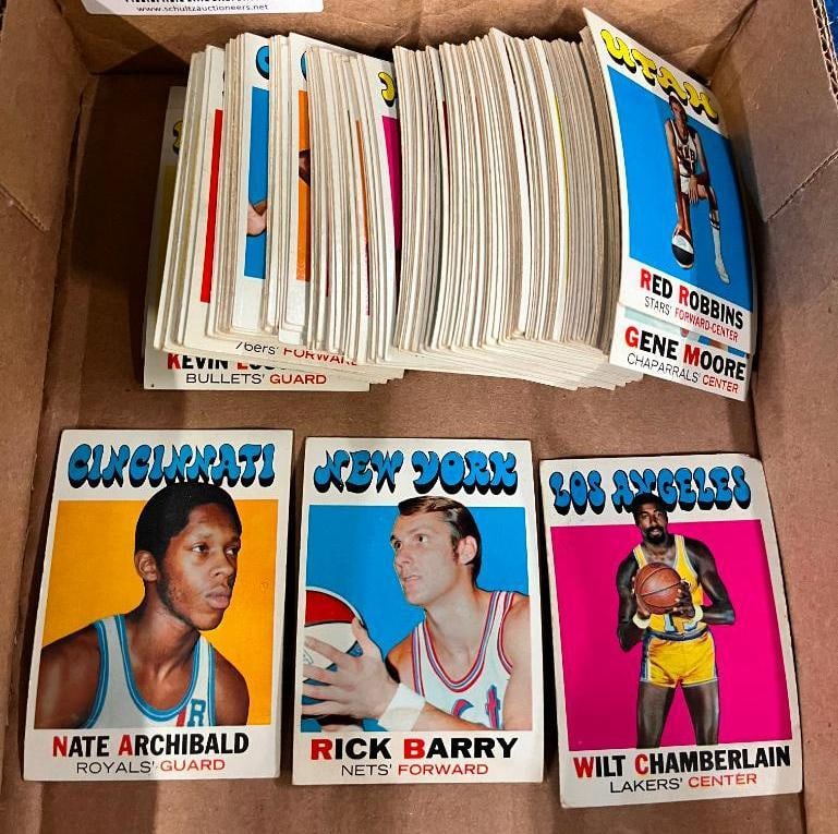 1971 Topps Basketball cards: 1971 Topps Basketball cards including Rick Barry, Nate Archibald, Wilt Chamberlain and more.