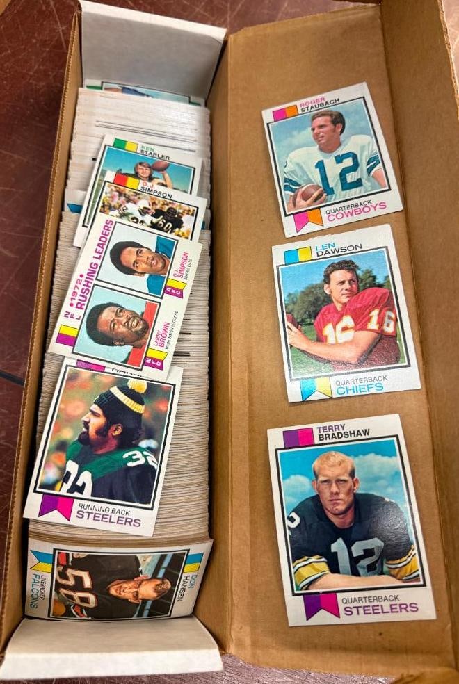 1973 Topps Football cards: 1973 Topps Football cards. Franco Harris rookie card. Roger Staubach, Terry Bradshaw and more.