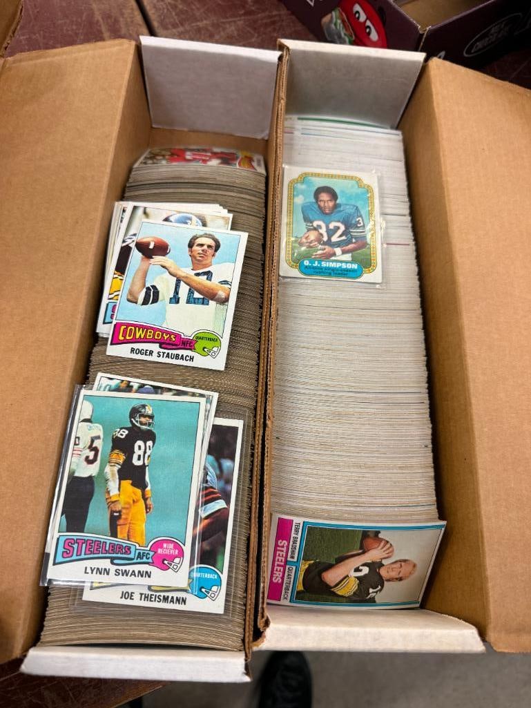 1974 and 1975 Topps Football cards: 1974 and 1975 Topps Football cards. Including Lynn Swann rookie card. Dan Fouts, O.J. Simpson and more.