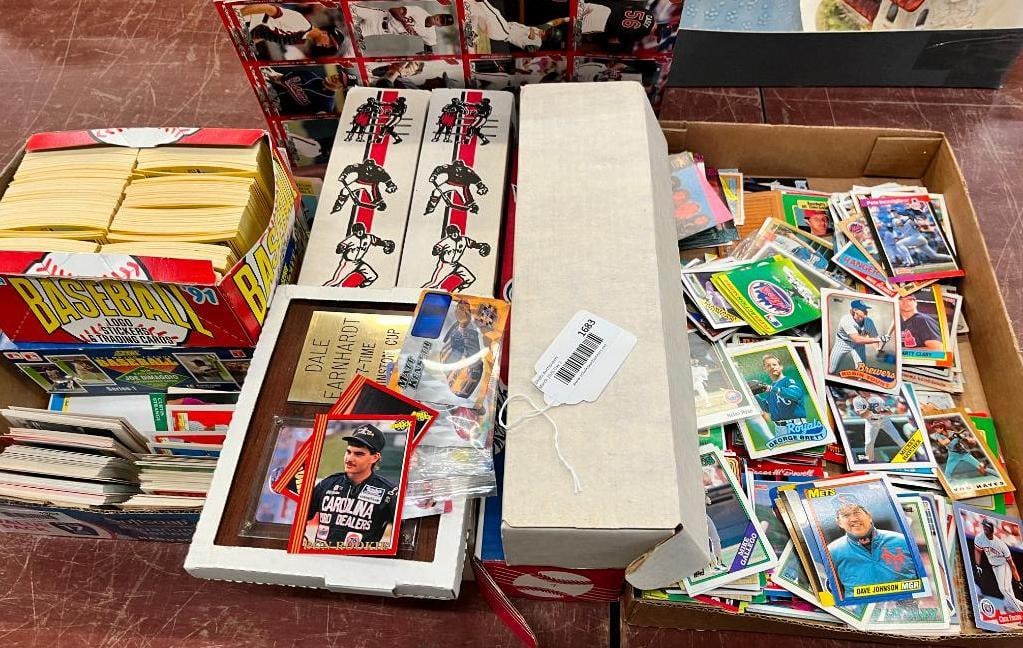 Group of Baseball cards, Dale Earnhardt plaque etc. (1 of 7)