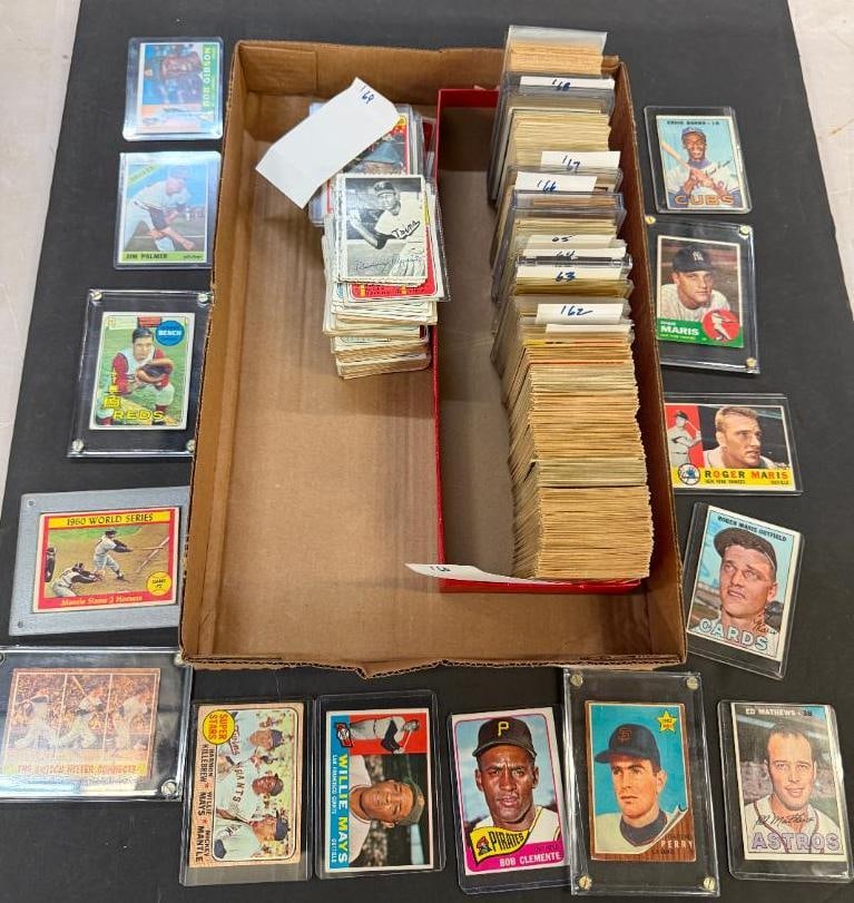 1960's Topps Baseball Vintage Lot incl. Maris, Gibson, etc (1 of 10)