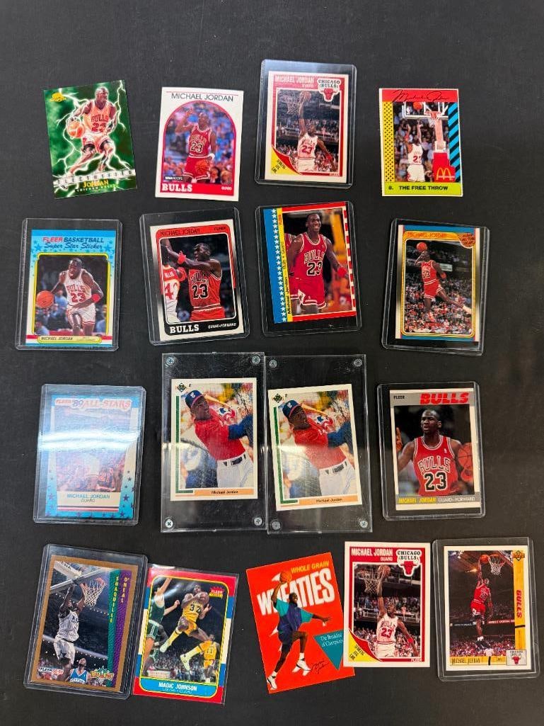 Michael Jordan card lot (1 of 2)