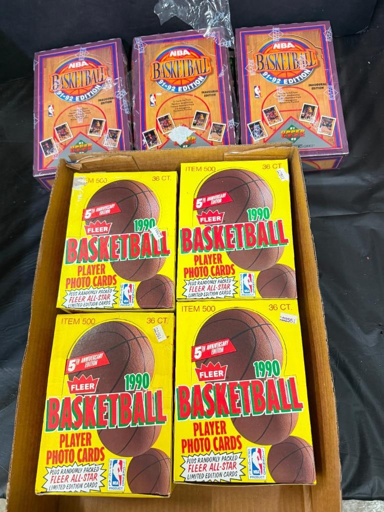 1990 Fleer and 91-92 Upper Deck Basketball cards (1 of 2)