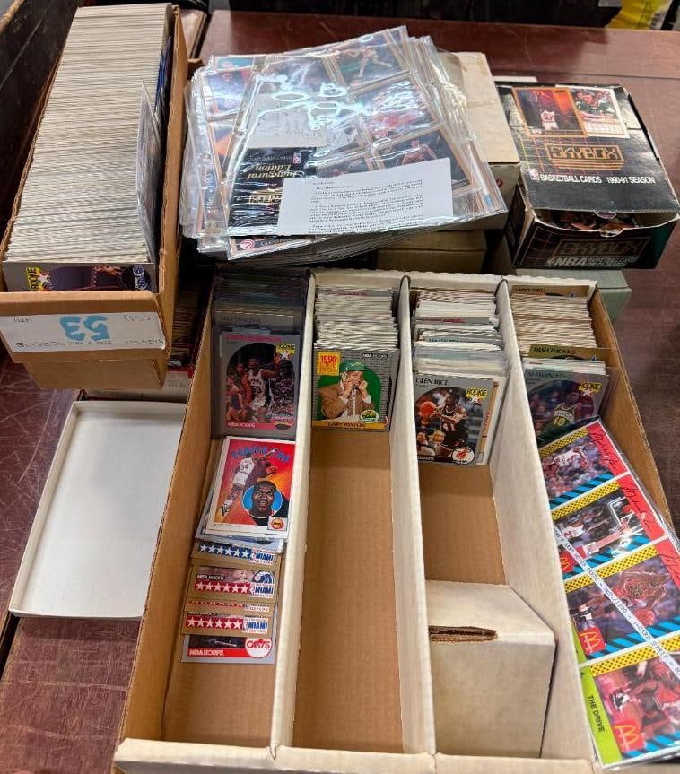 Group of 1990's Basketball cards: Group of 1990's Basketball cards. 1990 Skybox complete set.