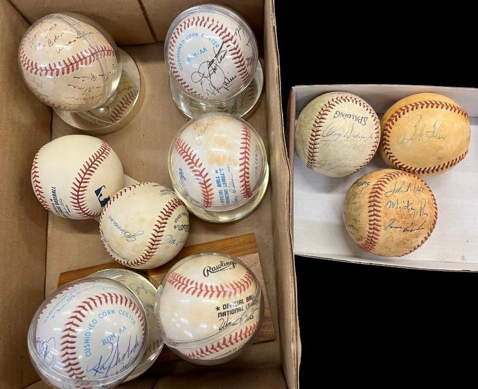 10 Autographed Baseballs (1 of 9)