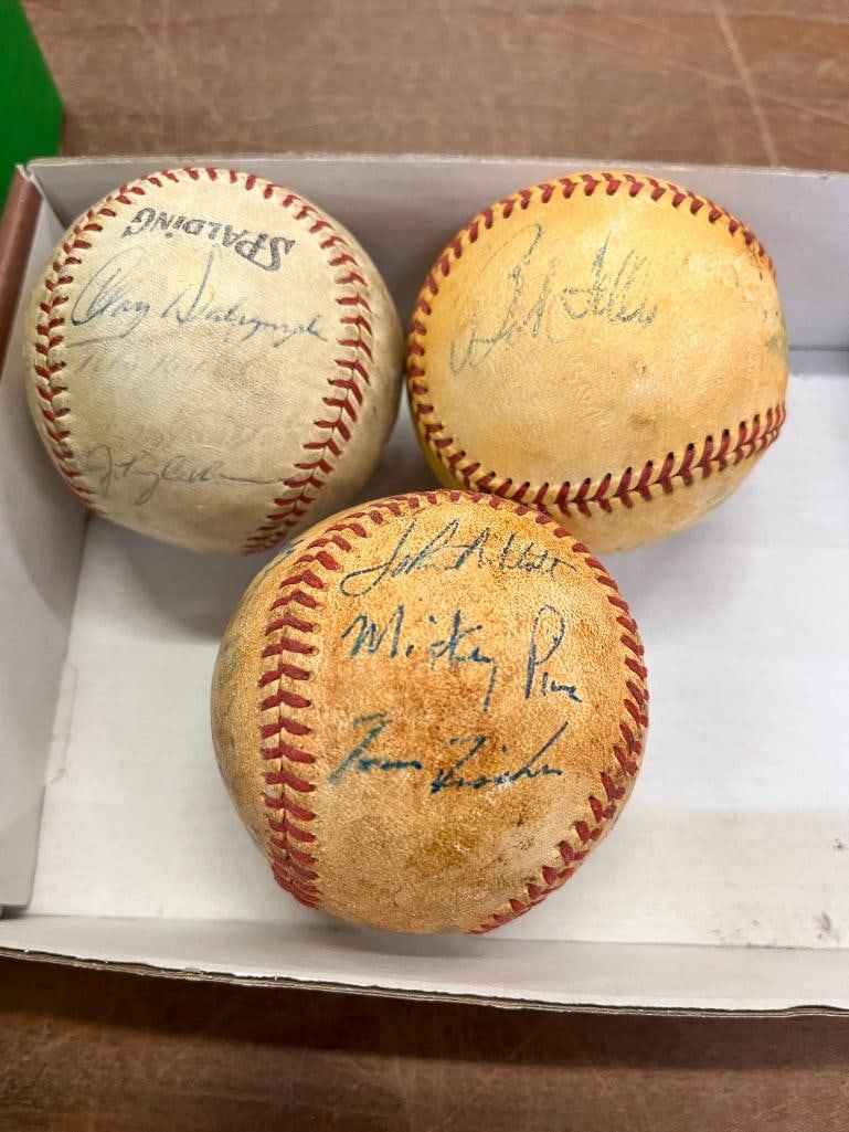 10 Autographed Baseballs - 2