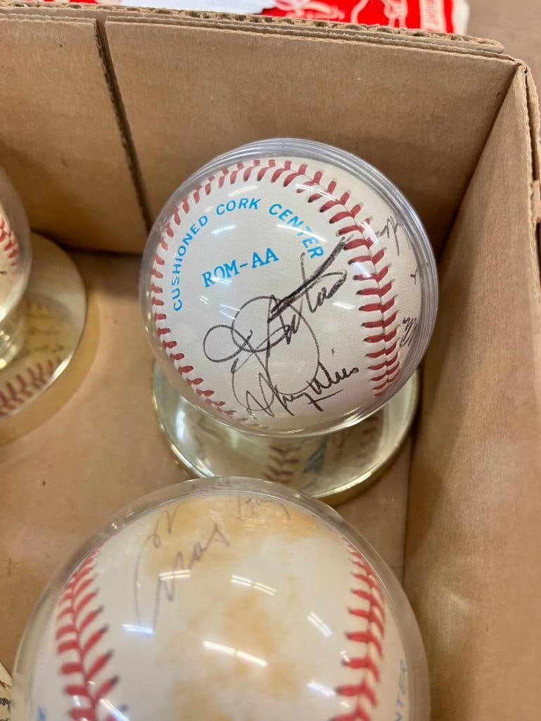 10 Autographed Baseballs - 3