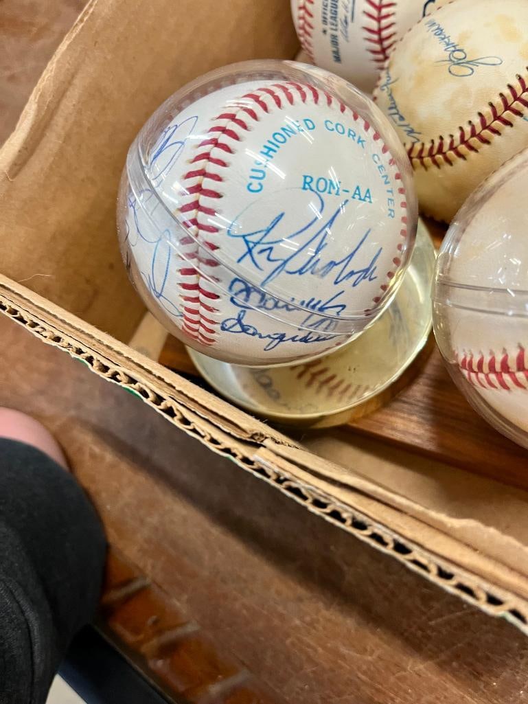 10 Autographed Baseballs - 6