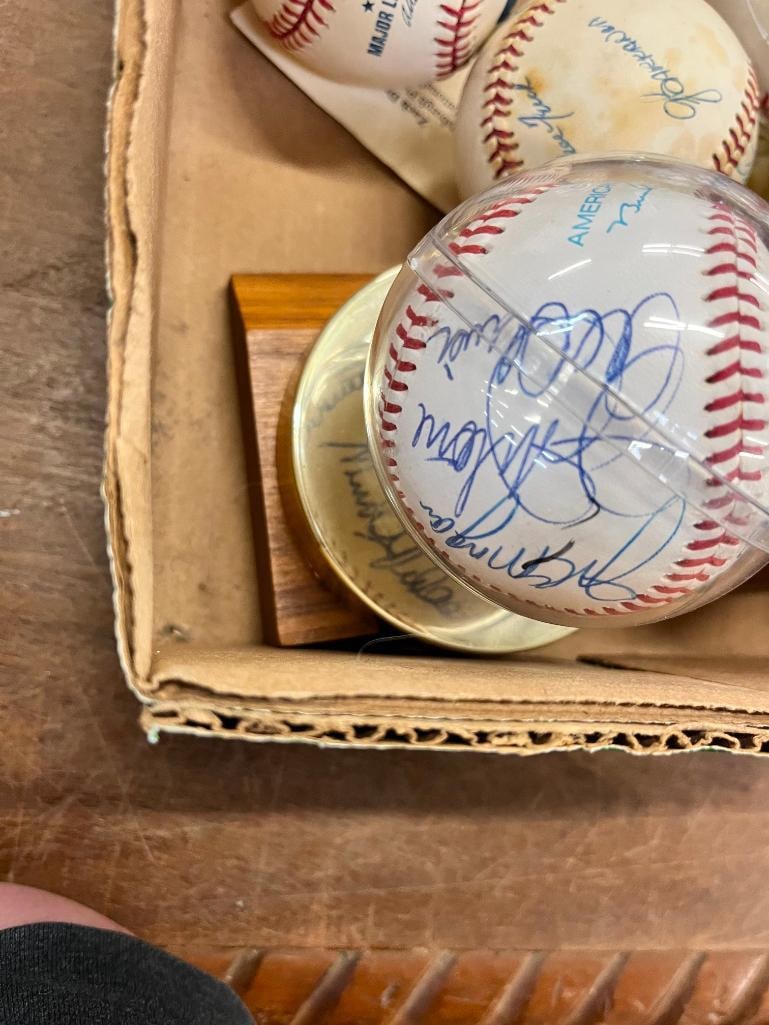 10 Autographed Baseballs - 7